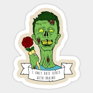 Sapiosexual Zombie Boy Sticker